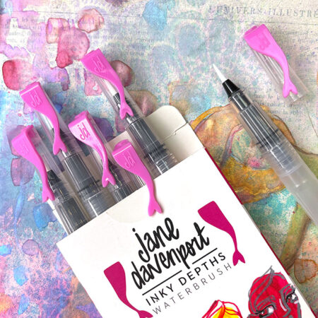 Inky Depths WaterBrush | 6 Fine tips