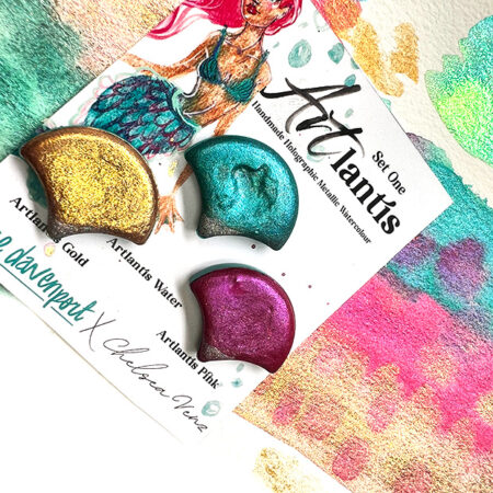 Artlantis Set 1 | Handmade Holographic Watercolour