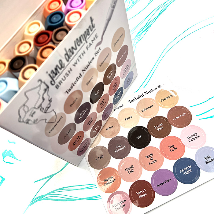 Brush With Fame paint pens | Tasteful Nudes set