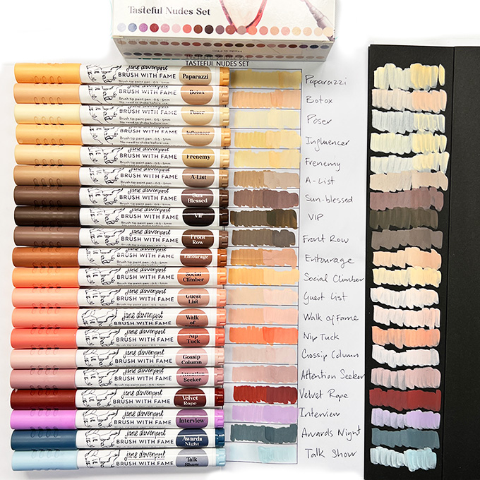 Brush With Fame paint pens | Tasteful Nudes set - Image 2