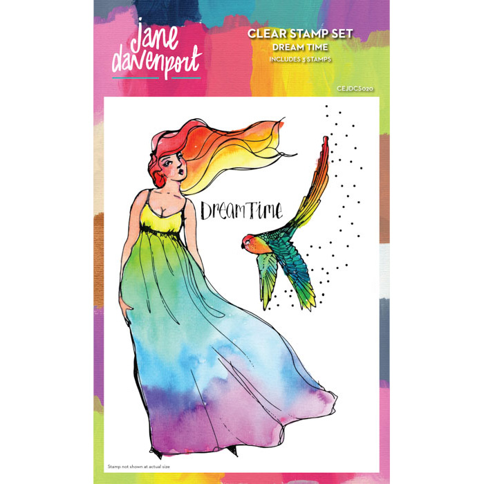 'Dream Time' Stamps | Flowing Gown & Feathered friend
