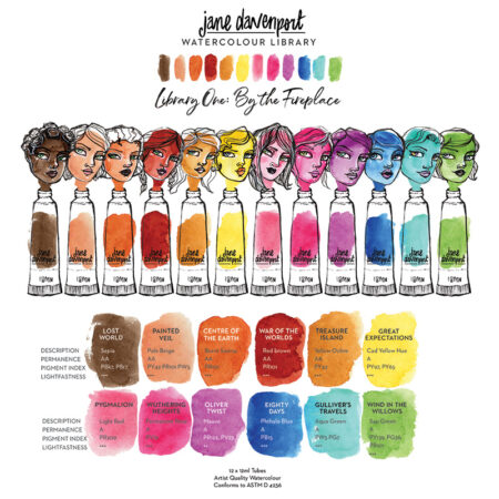 WaterColour Library 1 | By the Fireplace set