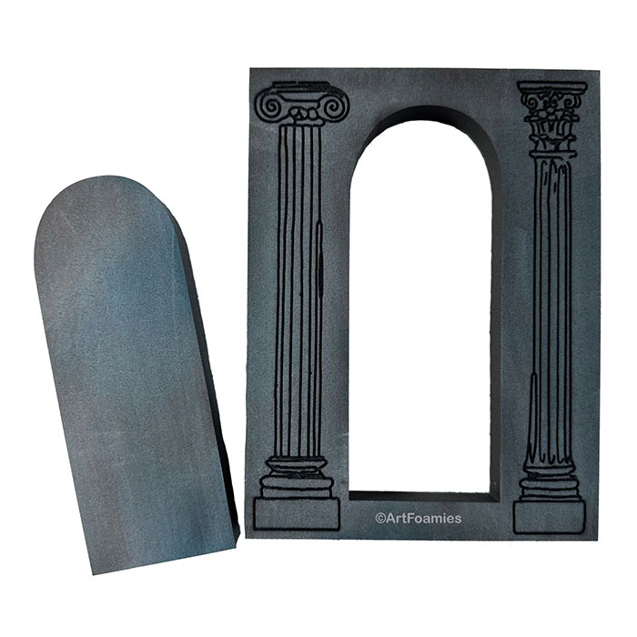 Painterly Pillars & Arch | set of 2 | JD x ArtFoamies stamp