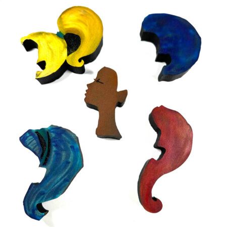 A-muse-ing Wigs | set of 5 | JD x ArtFoamies stamp