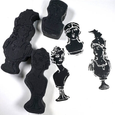 Marble Busts | set of 3 | JD x ArtFoamies stamp