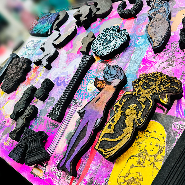 Creative Columns | set of 4 | JD x ArtFoamies stamp - Image 2