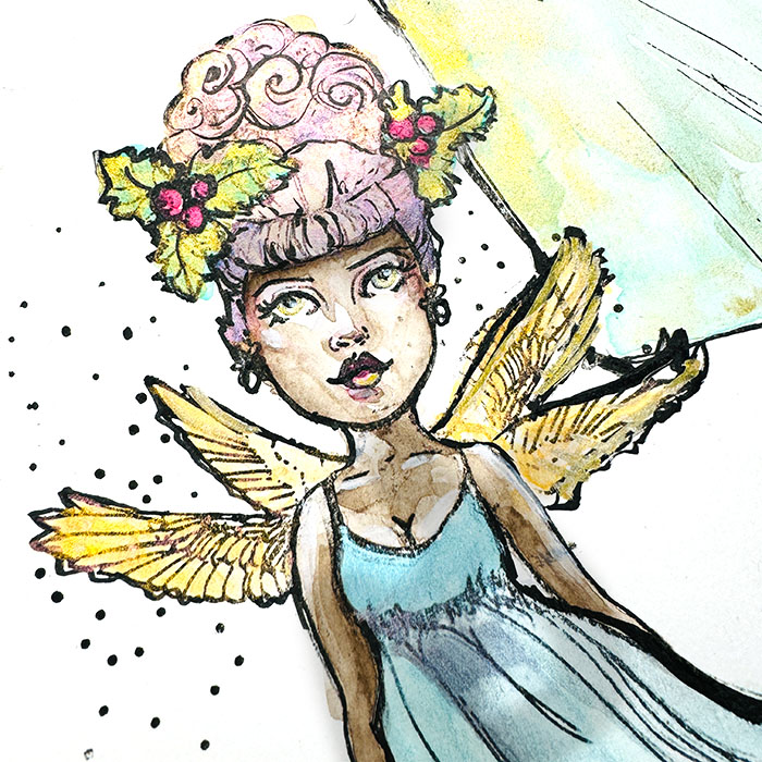 Holiday Stamps! Making Angels video