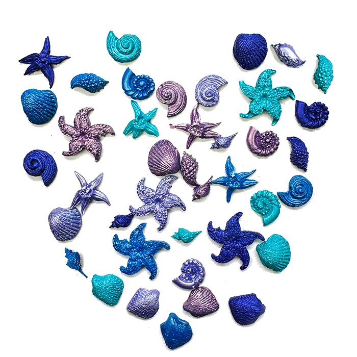 'Ocean Potion' Pigment Pebble | Add instant sparkle to your inks! - Image 2